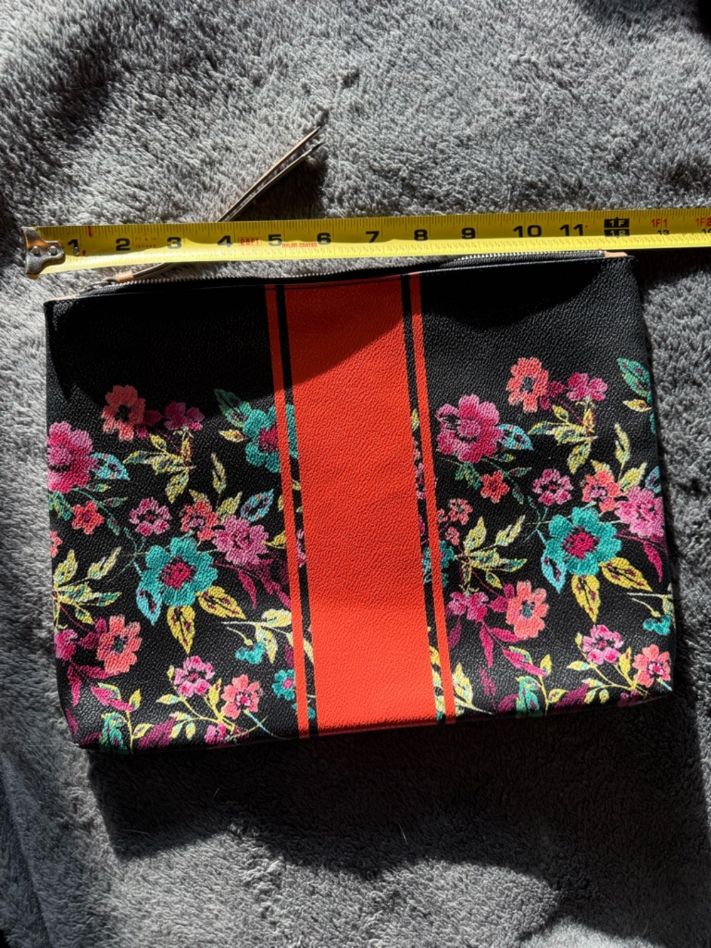 Banana Republic Black Floral clutch or accessory bag inside a larger tote